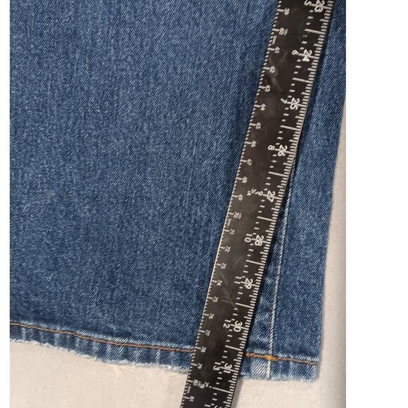 Calvin Klein Jeans Women’s Low Rise Bootcut Blue Denim Stretch Size 8 baggy - Picture 2 of 6